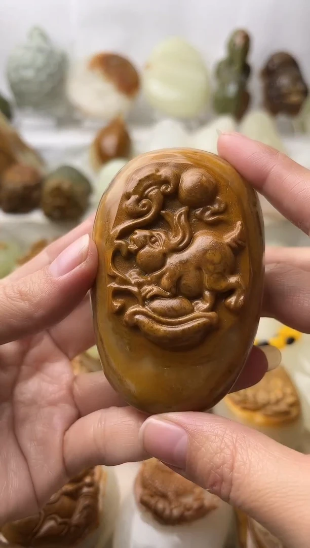 石材古青石棉纹正常不退换兔