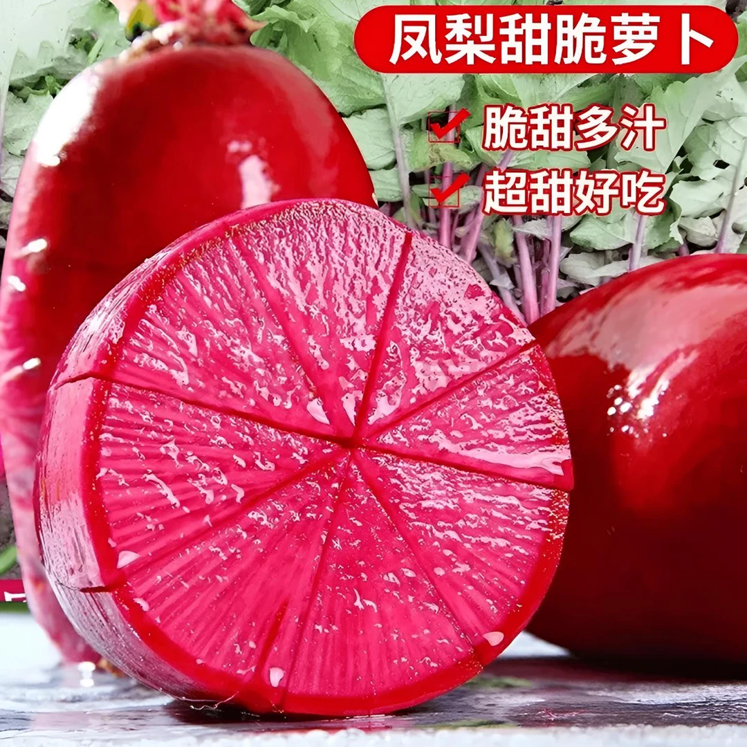 【满5单包邮】送肥料 凤梨萝卜种子甜脆水果红皮红心萝卜籽