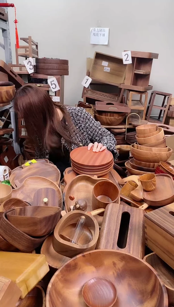 木  乌檀木圆盘20*2cm    A