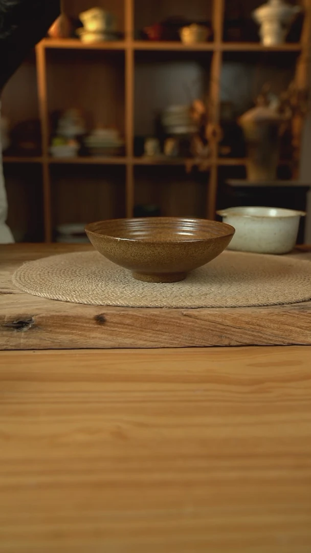 福利奶奶系列的7英寸内螺纹燕麦酸奶碗1个