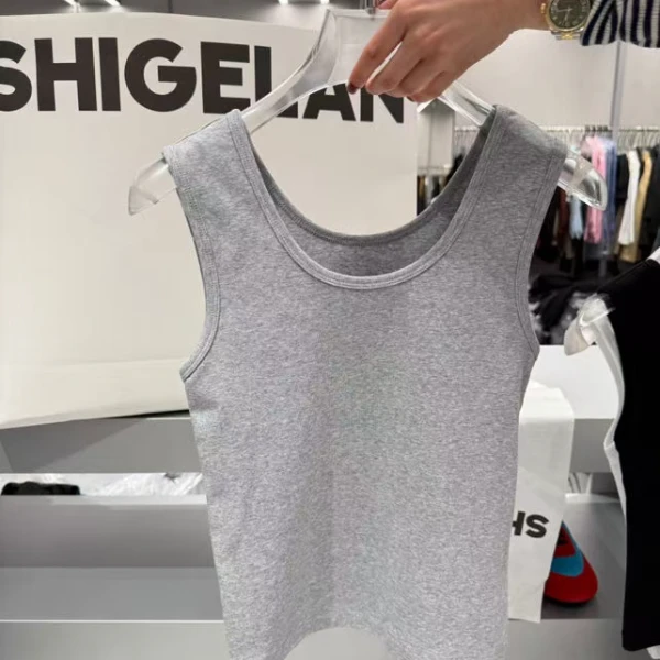 清 诗歌兰背心时尚百搭修身无袖打底