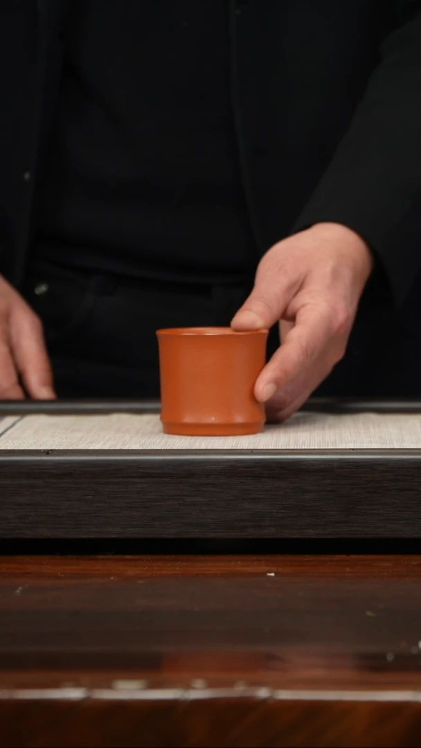 【闪购商品】紫砂茶壶朱泥竹节杯