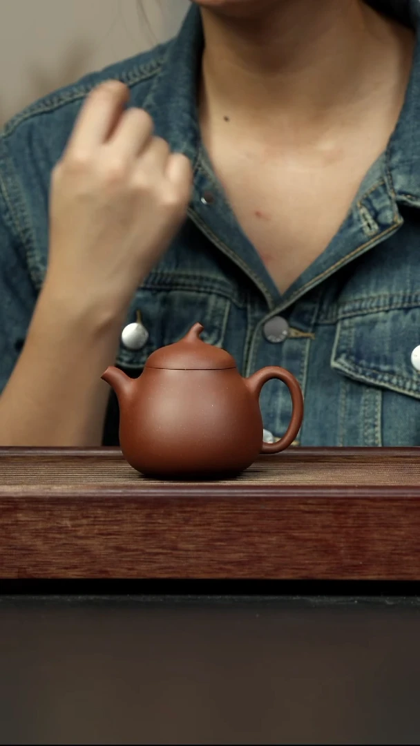 紫砂茶壶底槽清 高茄瓜全手