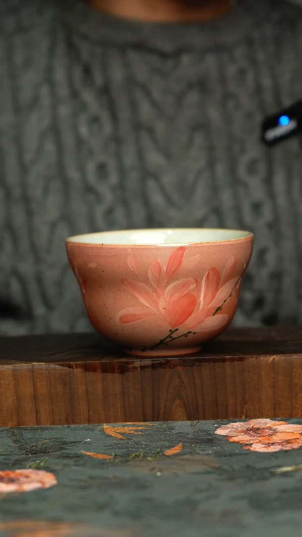 杯釉下彩手工手绘同款陶器