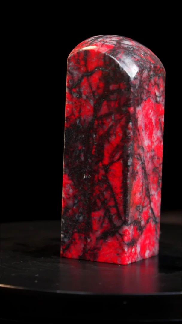 鸡血石精品梅花鸡血石旬阳