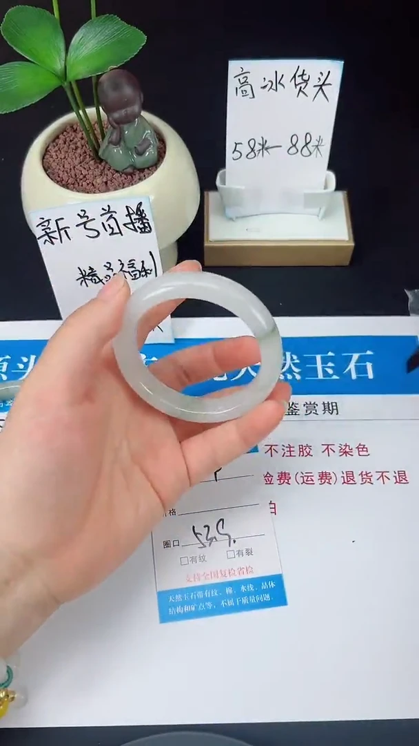 未镶嵌手镯石英质玉54-53/54