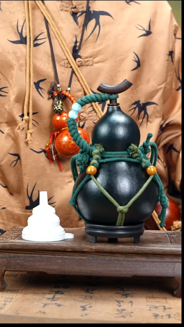 WH120网兜款大漆酒葫芦（现货现发）