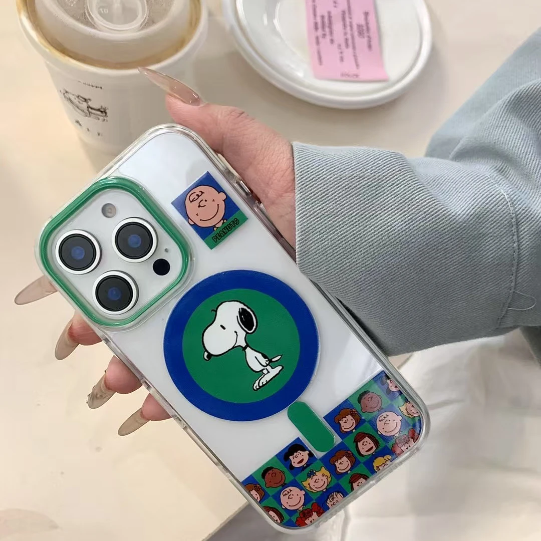 卡通可爱史努比iPhone16promax手机壳适用于苹果15手机套