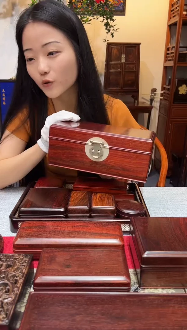紫檀木类成套家具紫檀精品首饰盒