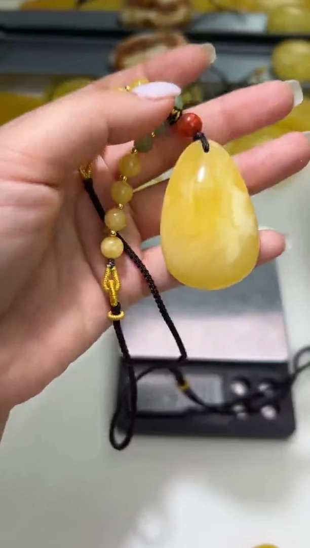 裸石琥珀未镶嵌琥珀蜜蜡吊坠