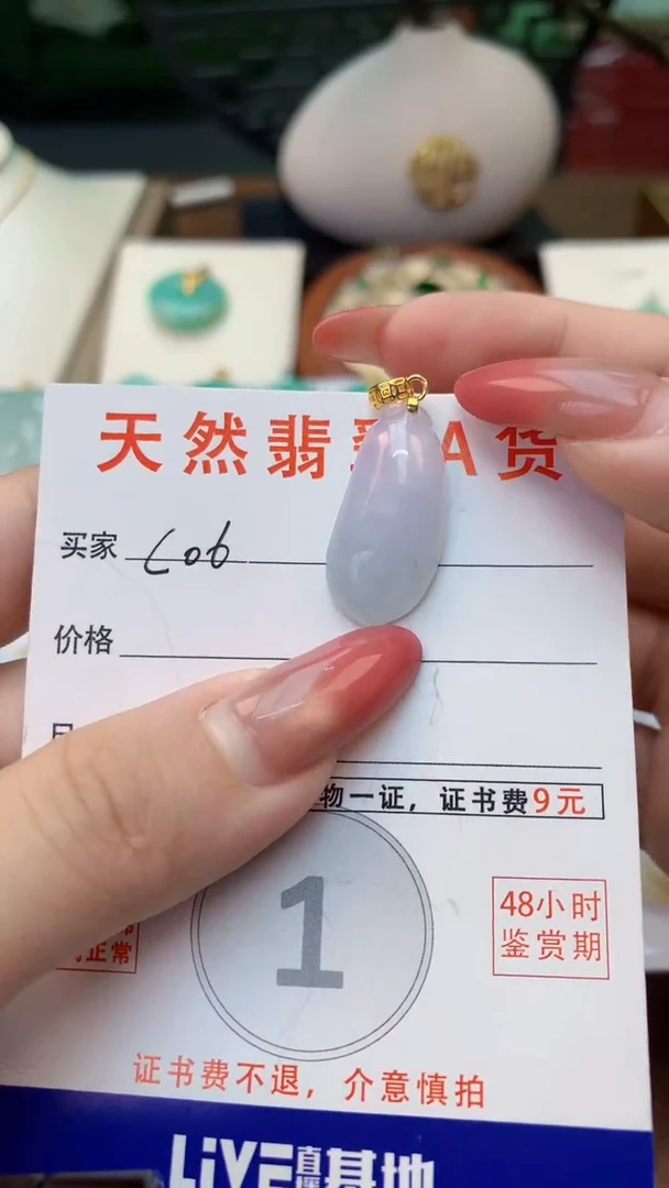 颈饰未镶嵌翡翠天然A货翡翠挂件