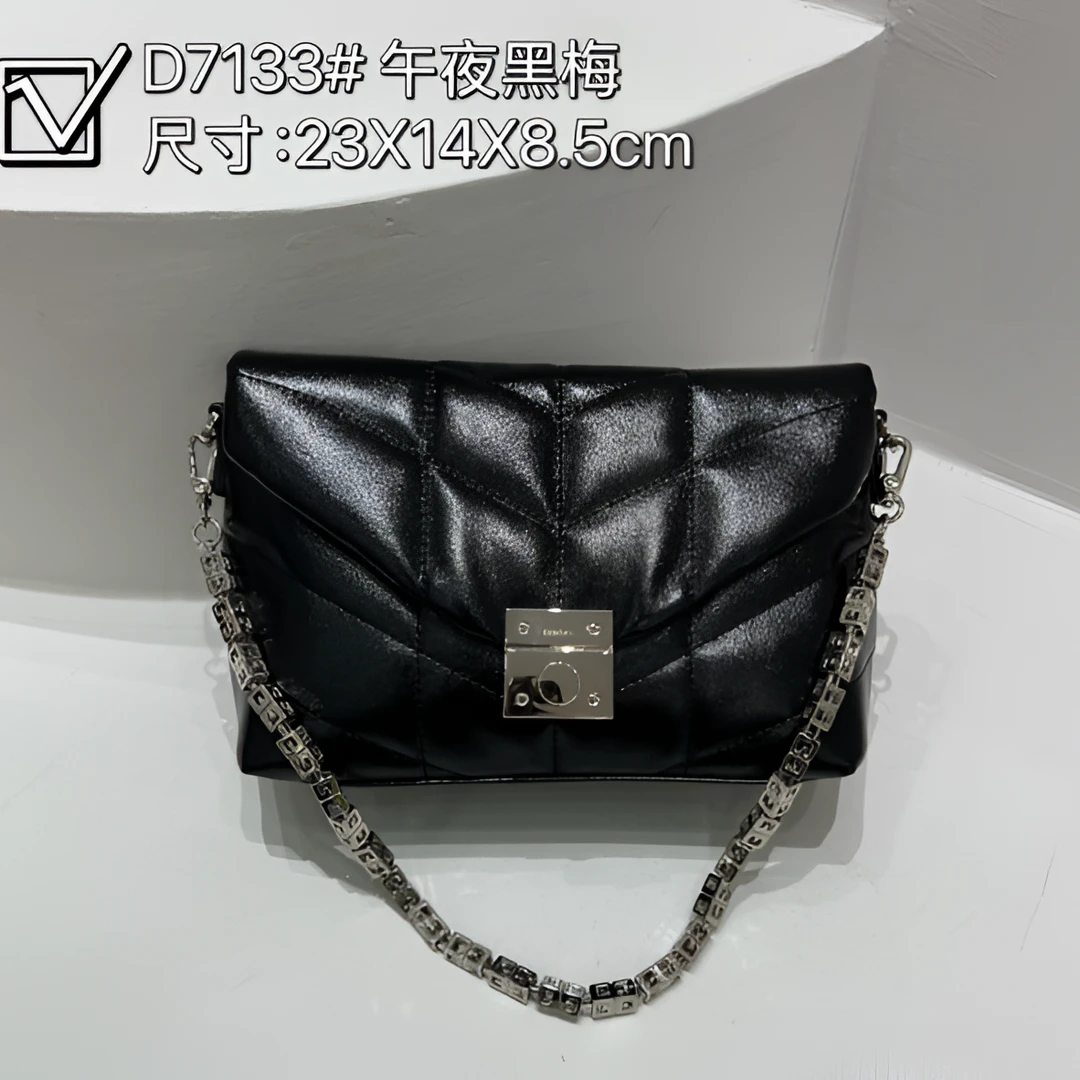 【艳姐甄选】ZT-D7133-午夜黑梅女士包包潮流美式度假风休闲夏季