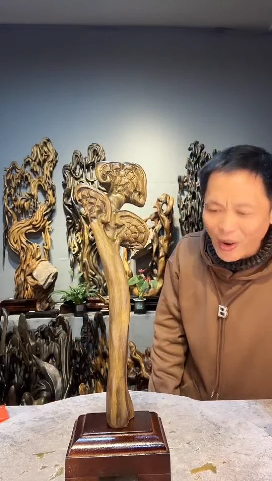 【闪购商品】金丝楠金丝楠小叶桢楠随行摆件22