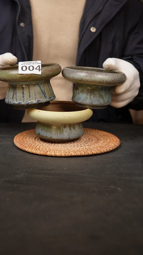 【闪购商品】瓷片004任意一只，泥泥手工花盆