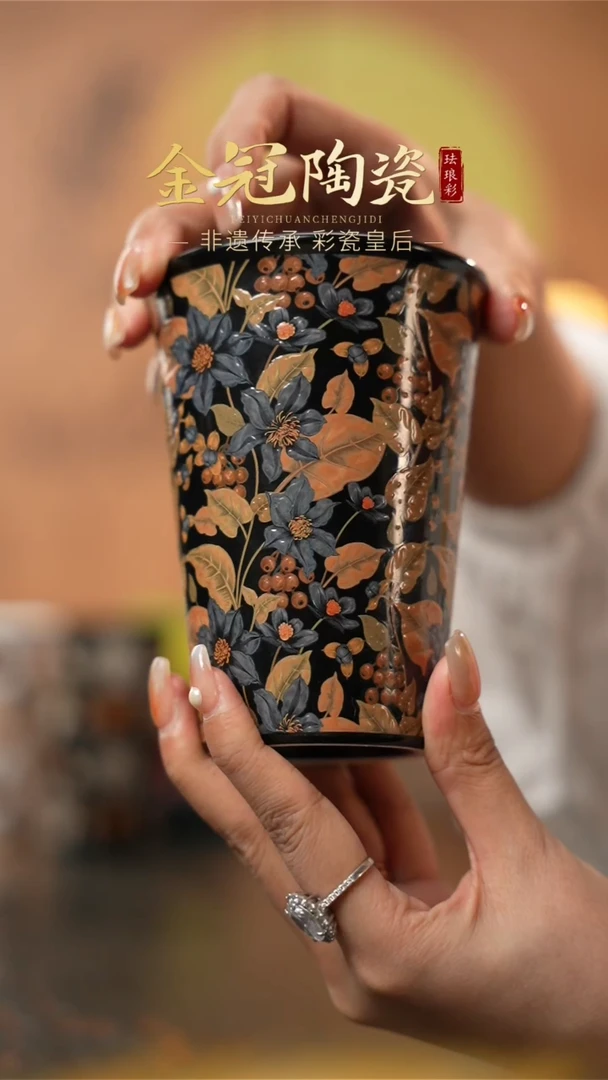 陶瓷月光蓝羽 · 【可乐杯】