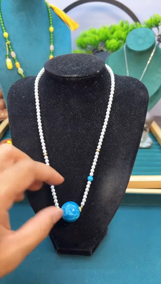 淡水珍珠14K金镶嵌颈饰X63