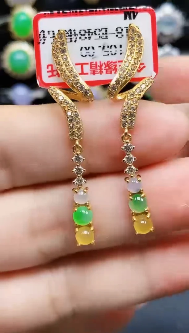 银S925镶嵌戒指翡翠4161