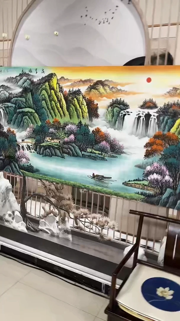 国画陈丽娟-八尺-山水