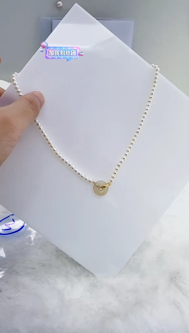 银S925镶嵌淡水珍珠DA y0072 项链 4