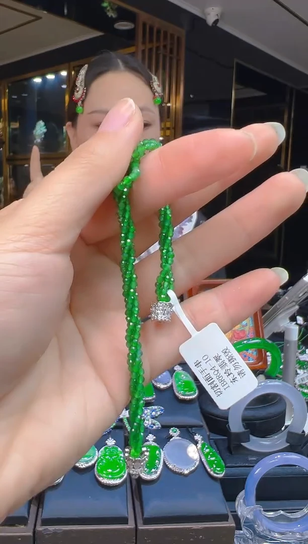 银S925镶嵌手链翡翠092(多样性发货发其一)