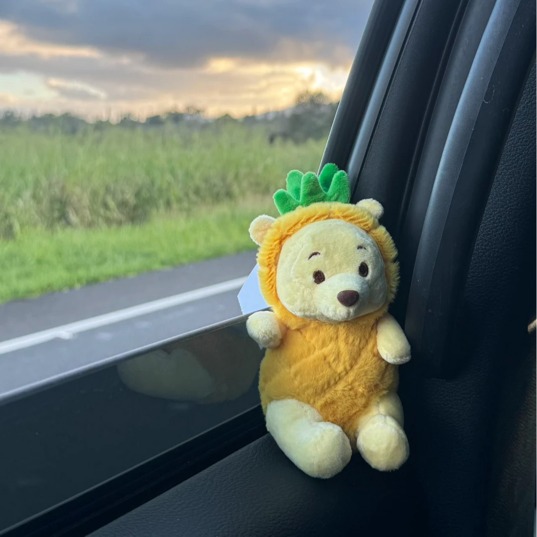 【夏威夷限定】菠萝园 噗噗小熊 自带香味 钥匙扣玩偶