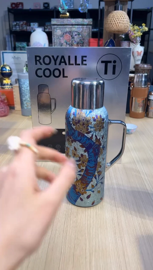 120乐酷保温壶-喜上枝头950ml（蓝）