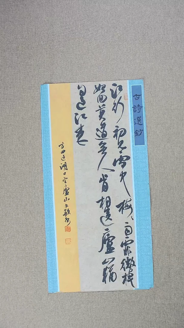 【闪购商品】书法张文敏69*34古诗选抄