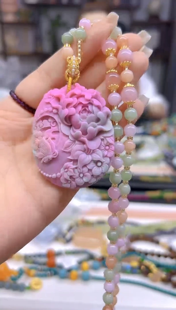 玛瑙/玉髓毛衣链未镶嵌DIY款M382