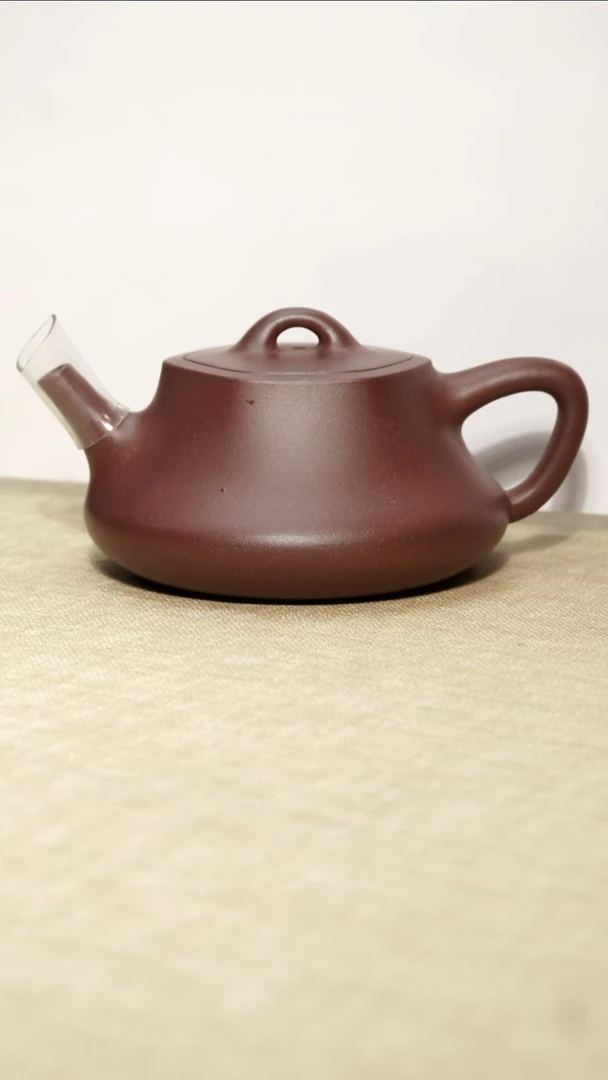 茶壶底槽青六方柱瓢200毫升瑕疵壶