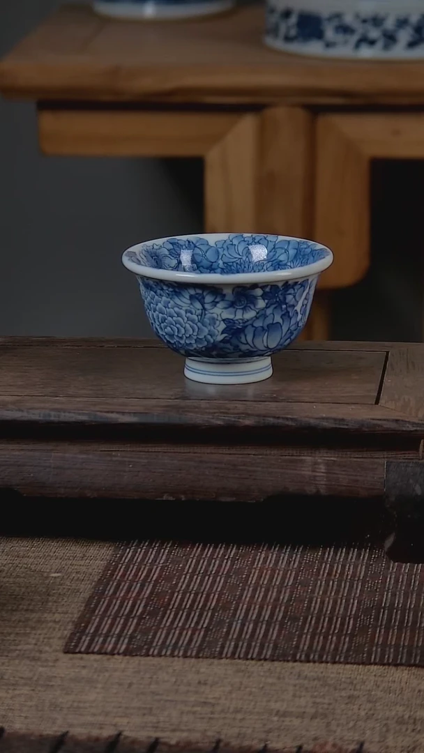 折葵非器手工手绘万花压手杯