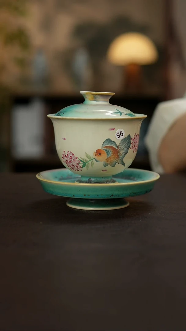 杯景德镇陶瓷杯碗柴烧多人