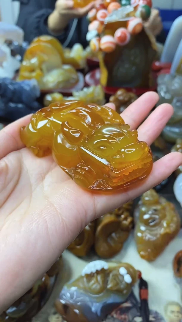 【闪购商品】玛瑙/玉髓手把件未镶嵌0