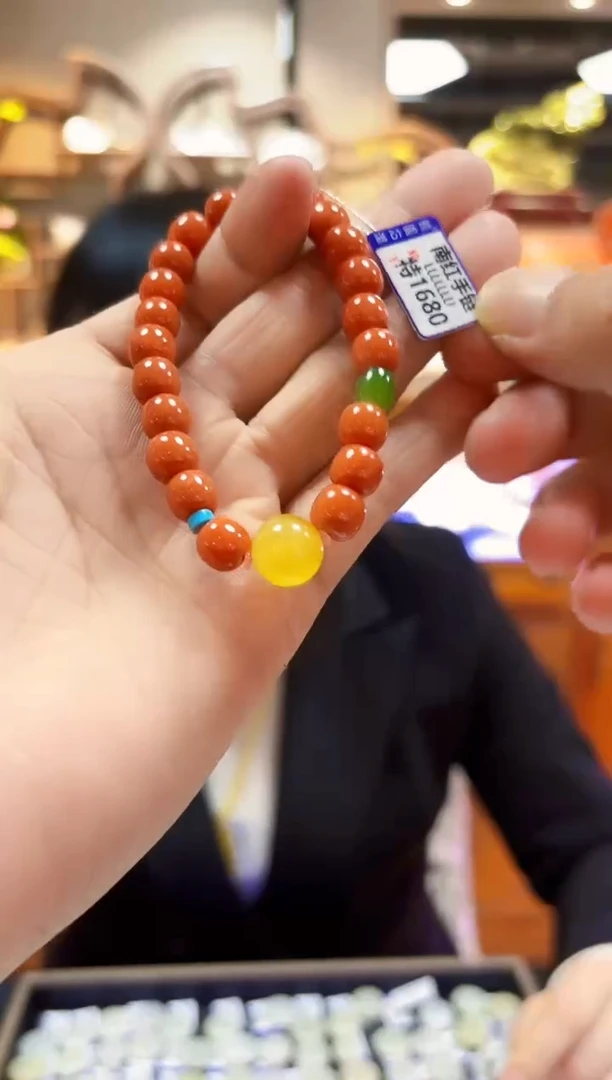 颈饰未镶嵌南红玛瑙手链8.6