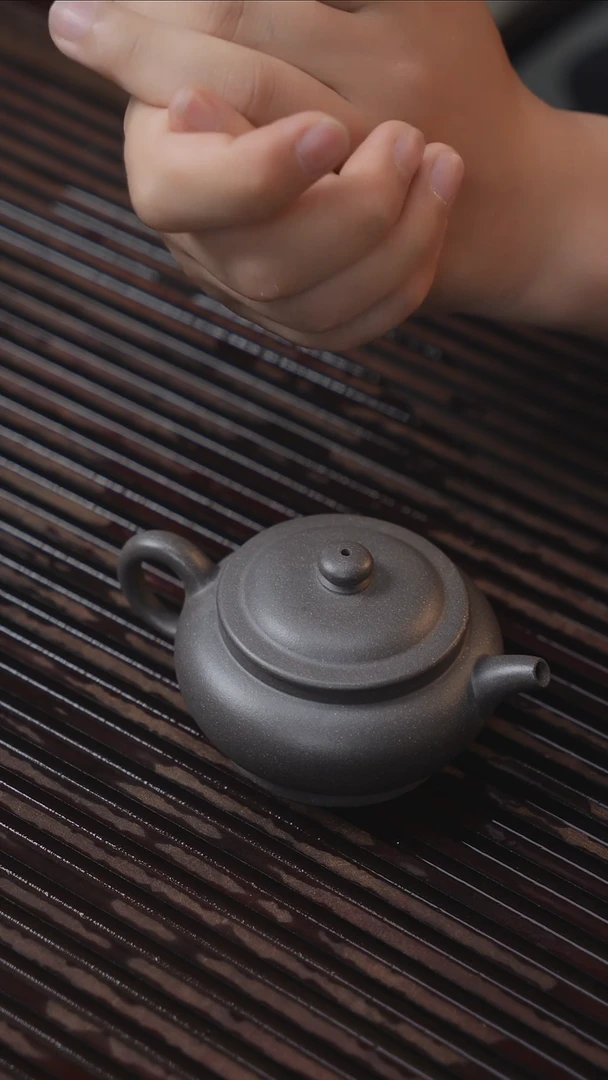 摆件嵩州瓷九孔柴烧6.1-14