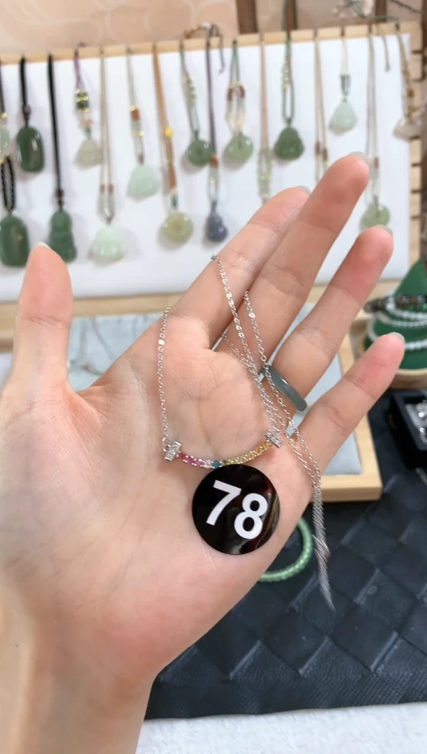 银S925镶嵌颈饰碧玺耶*儿吊坠4