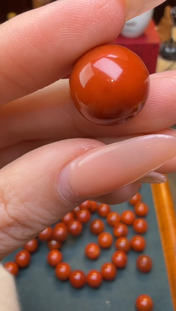 【闪购商品】南红玛瑙1未镶嵌南红1.4单珠多样性发其一