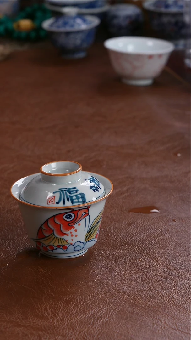 景德镇高端茶器 景德镇纯手工手绘高端茶器