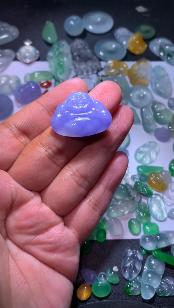 【闪购商品】翡翠颈饰未镶嵌紫佛公