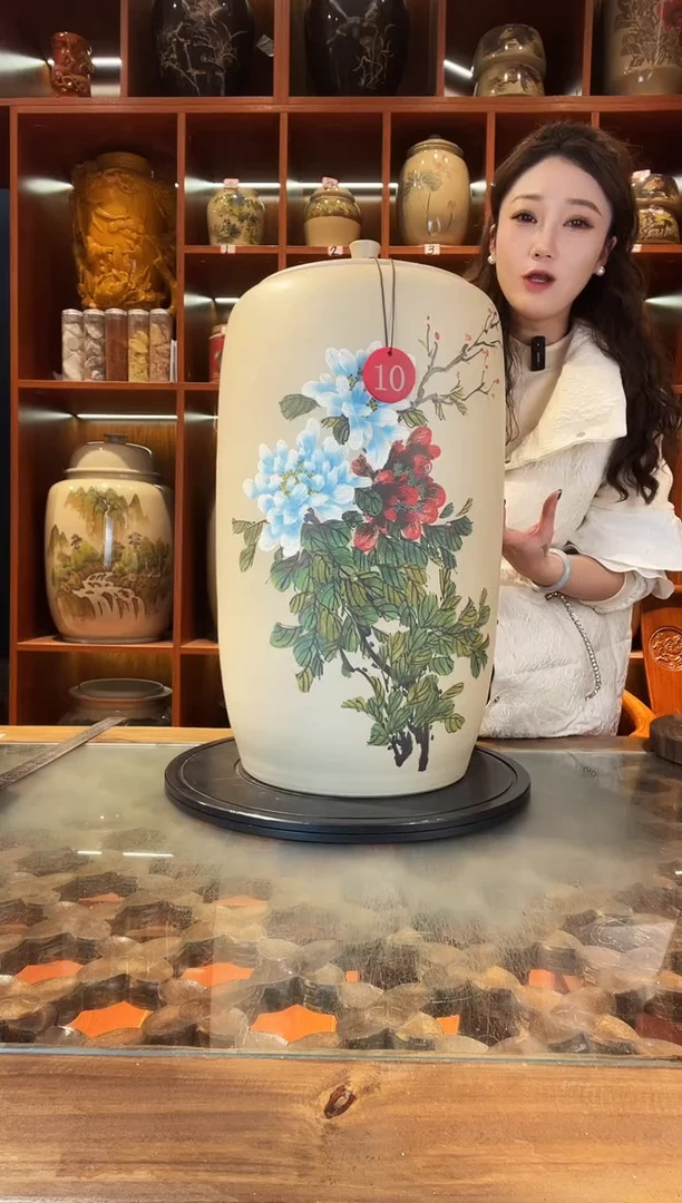 罐云南建水紫陶大号白泥缸@10