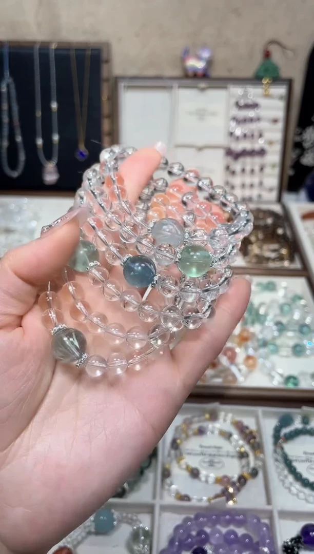 【闪购商品】水晶手串合金【晶萤秘境】设计款手串