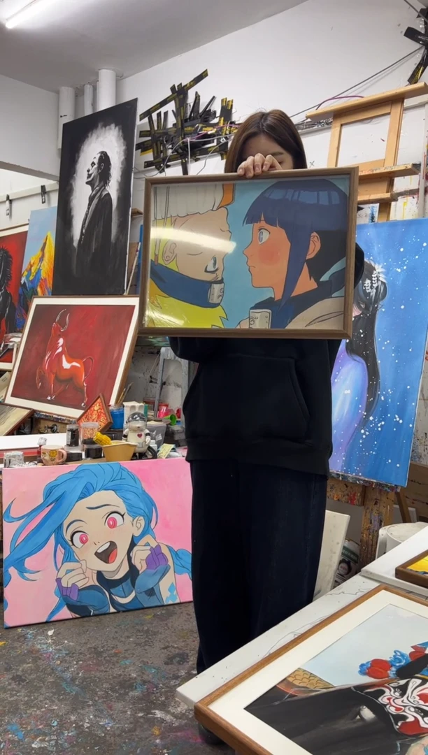 【闪购商品】丙烯画歪歪老师鸣人摆台