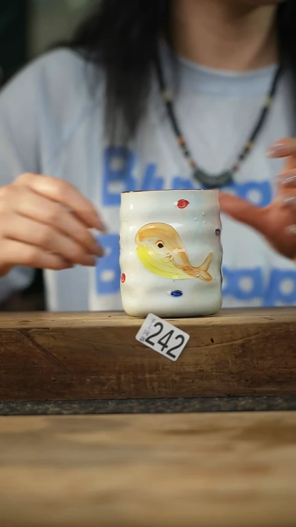 设计师直筒手绘主人杯