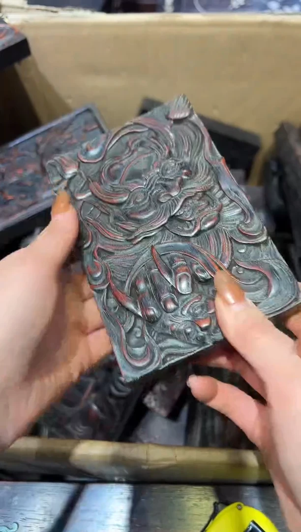 木紫檀雕刻一物一拍