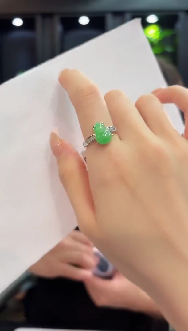 未镶嵌戒指翡翠 缅料A货/支持复检/一件