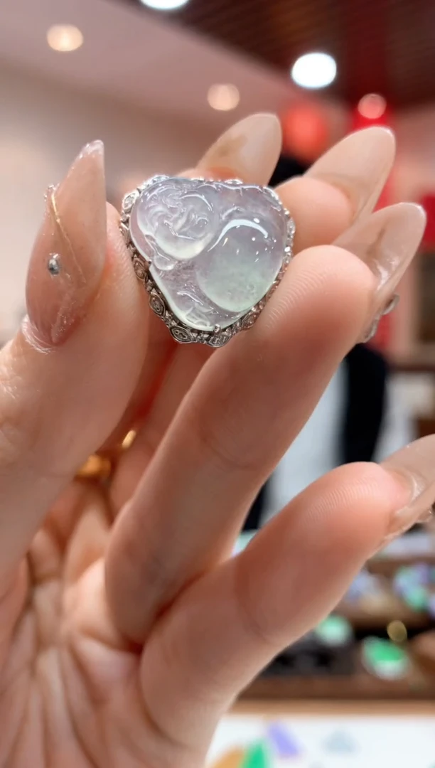 【闪购商品】翡翠吊坠(不含链)18K金镶嵌佛公