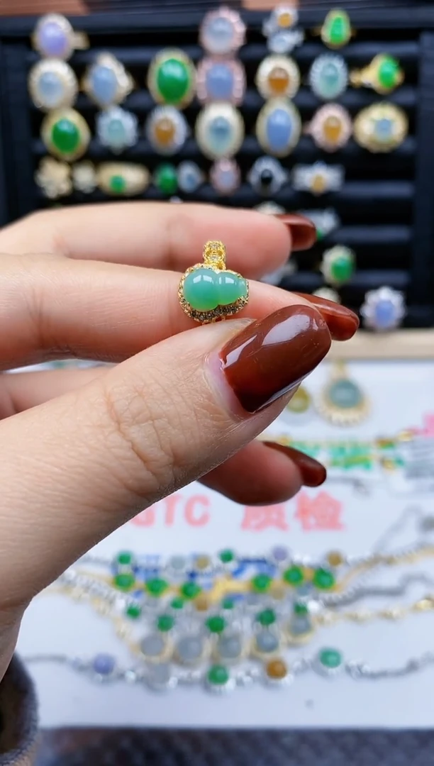 银S925镶嵌戒指翡翠231