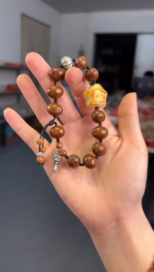 吊坠菩提根/象牙果 紫金鼠【心想事成】单圈