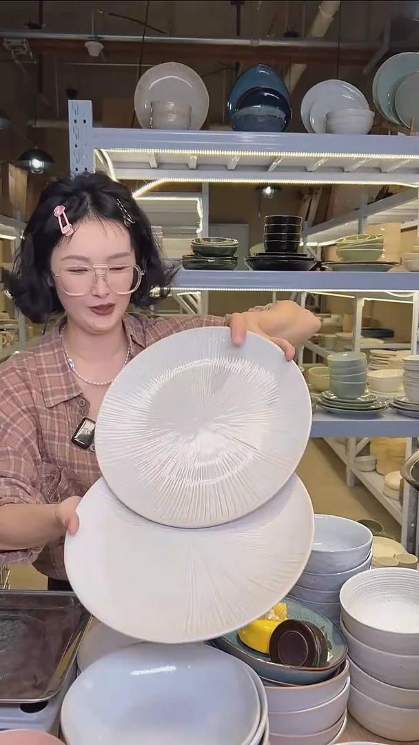 瓷207外贸尾货高温釉下彩陶瓷餐具默认微瑕
