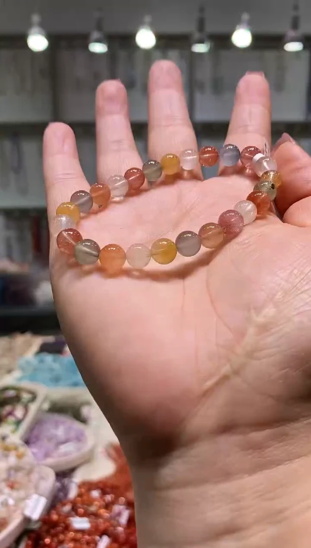 未镶嵌手链长石多样性发其一金太阳7+