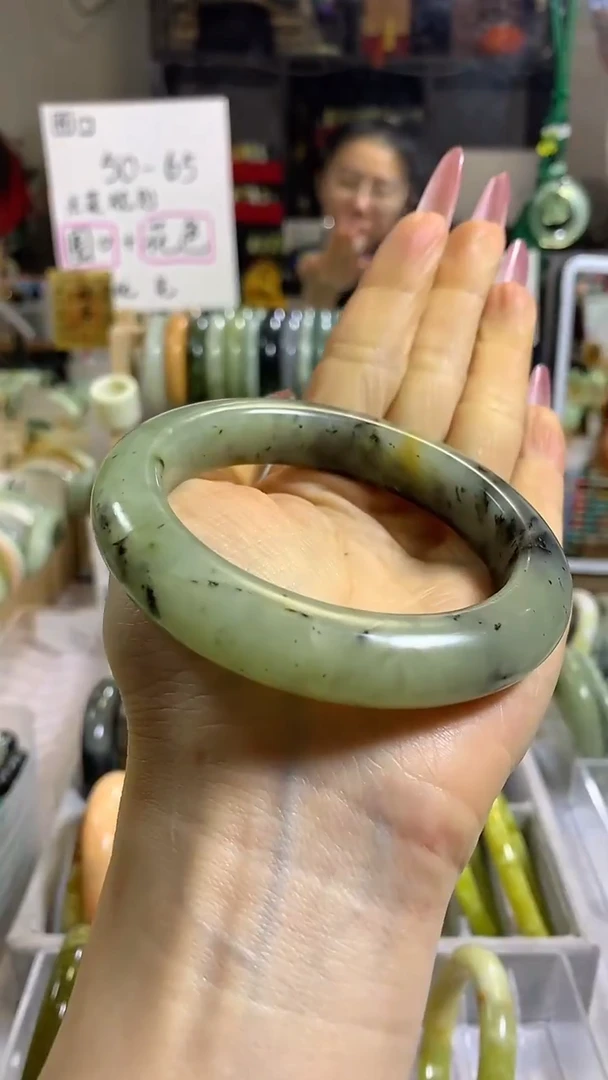 未镶嵌岫玉手镯16 58+ 包容